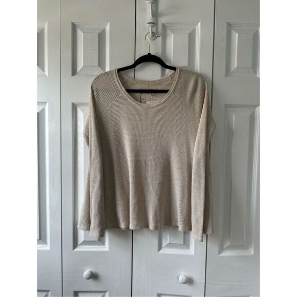 Free People Sand Oversized Thermal Top - Picture 3 of 7